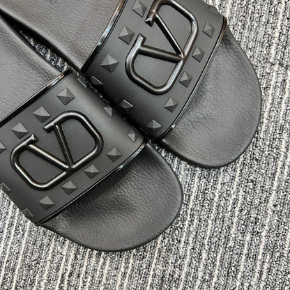 YVS10 Leather slippers couples shoes 36-45 With box