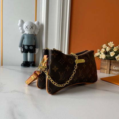 LLP08 Leather bag 24.5-13.5-6.5CM Denim Bags