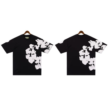 MMC7 New Cotton Flower Summer Short sleeved Top+Short sleeved Clothes