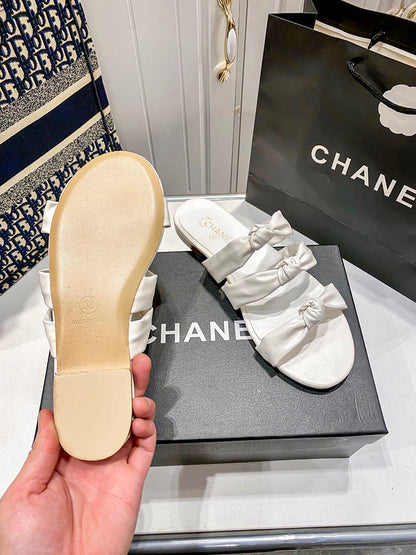 MBCS1 Leather Slippers Size 35-41 Shoes with Box