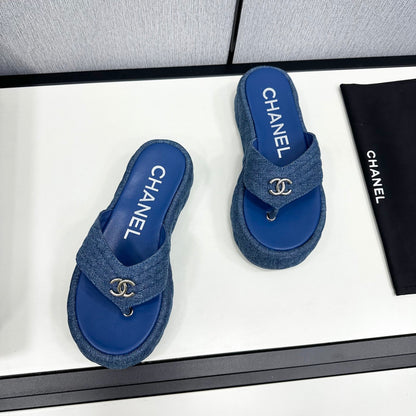 MBCS15 Leather Slippers Size 35-40 Shoes with Box
