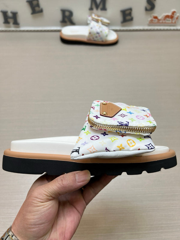 YLS5 Leather Slippers Size 36-45 Shoes with Box