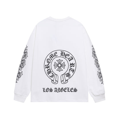KLC23  New men's and women's pure cotton long sleeved casual clothes