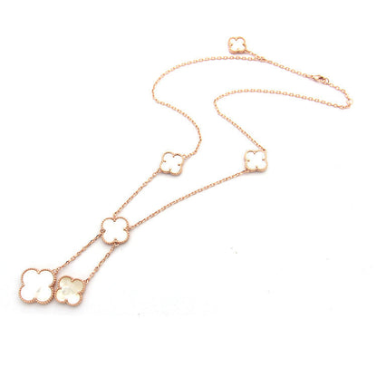 VAN24 Clover Shell Necklace gold plated necklace for women  Jewelry