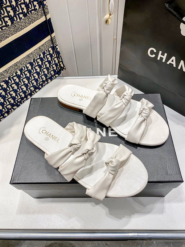MBCS1 Leather Slippers Size 35-41 Shoes with Box