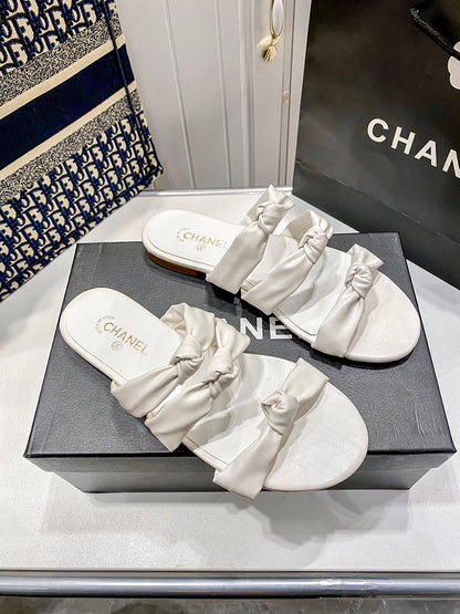 MBCS1 Leather Slippers Size 35-41 Shoes with Box