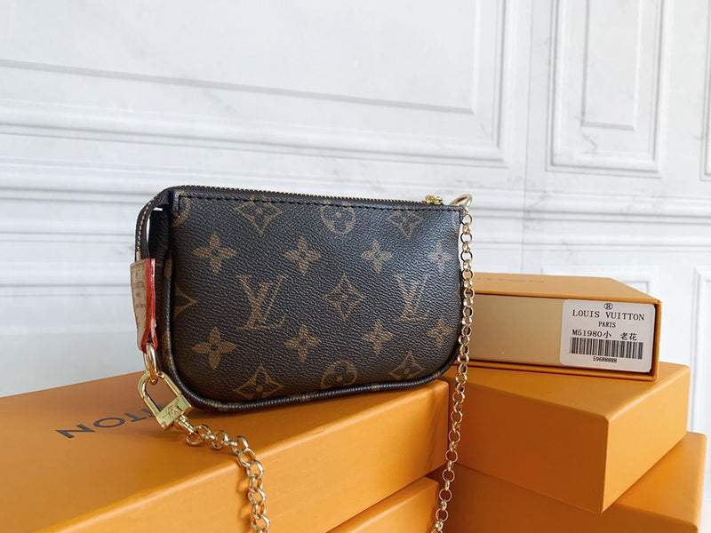 LLP23 Leather Bag 14-9-2CM Wallet With Box