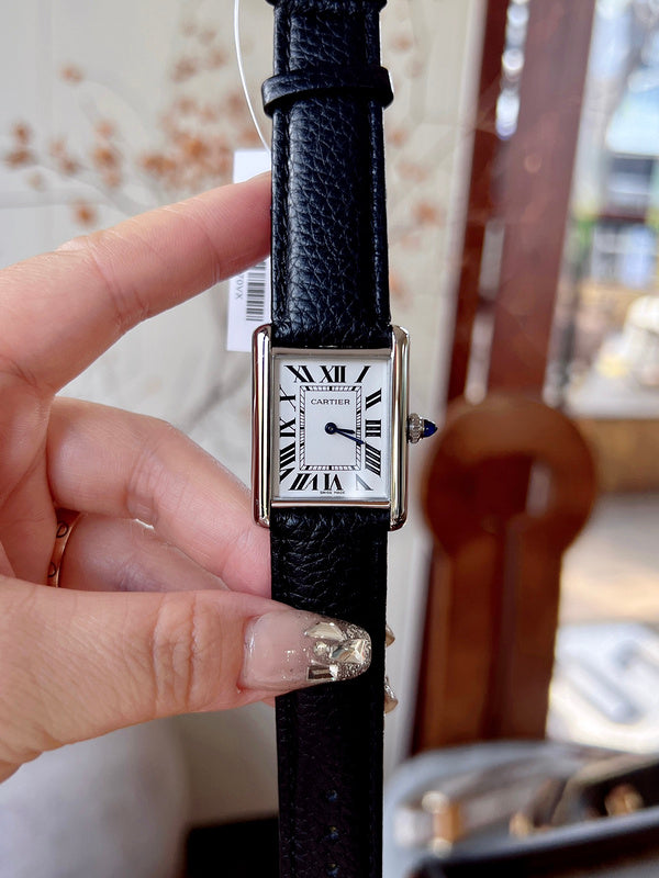 CW5  Couple's lychee print belt watch  25.5mm x 33.7mm/29.5mm*22mm  movement