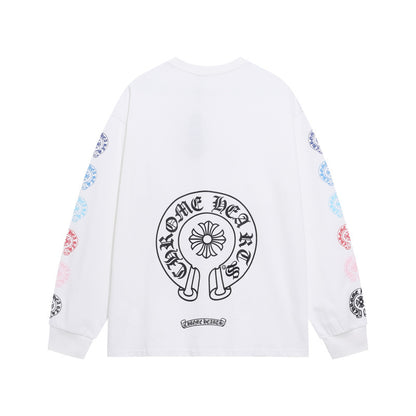 KLC21 New men's and women's pure cotton long sleeved casual clothes