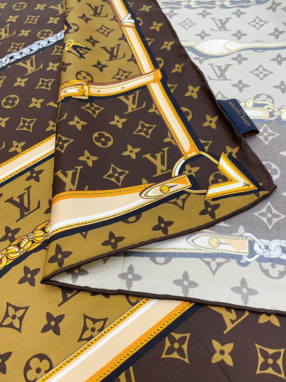 XLC18 Silk satin 90-90CM Scarf