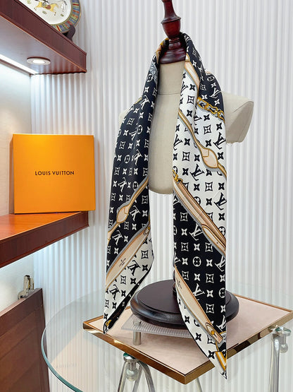 XLC18 Silk satin 90-90CM Scarf