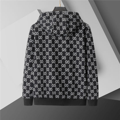 GUC0101 New men's spring and autumn thin style outerwear+long pants pure cotton casual suit clothing