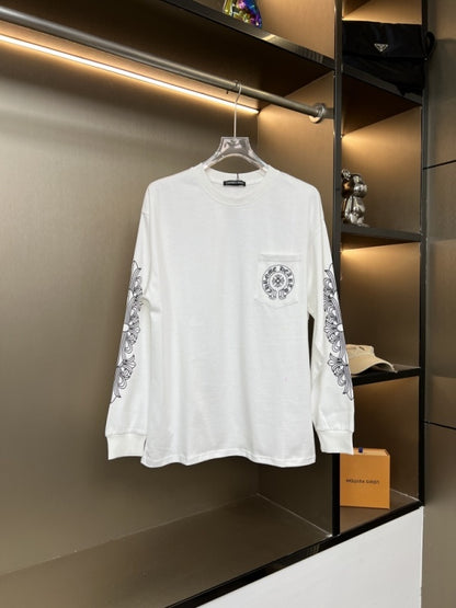 KLC23  New men's and women's pure cotton long sleeved casual clothes