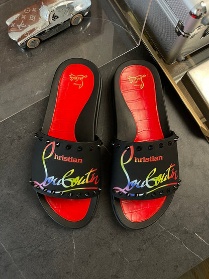 HJCL1 Leather Slipper Size 38-45 Shoes with box
