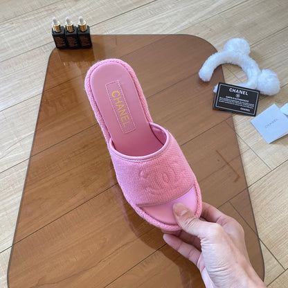 MBCS12 Leather Slippers Size 35-41 Shoes with Box