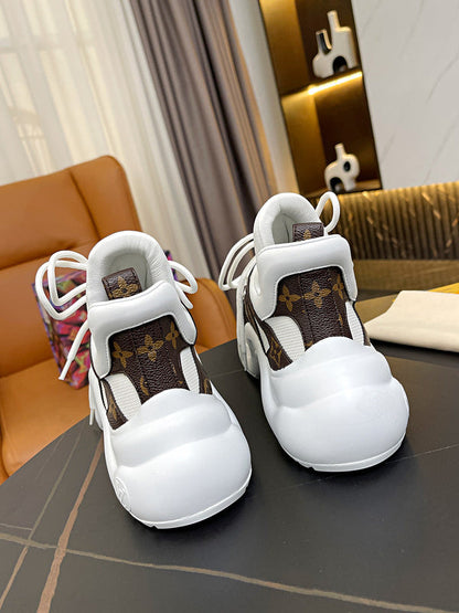 OLS29 Leather Women 5.5CM Shoes 35-42 with box