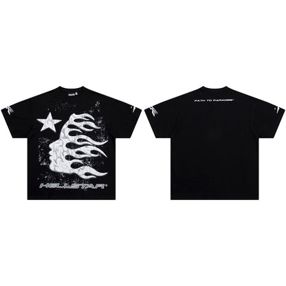 HEC3  Men's and women's summer short-sleeved T-shirt clothes