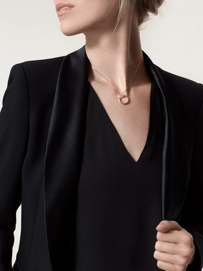 X676  Titanium steel nail necklace jewelry