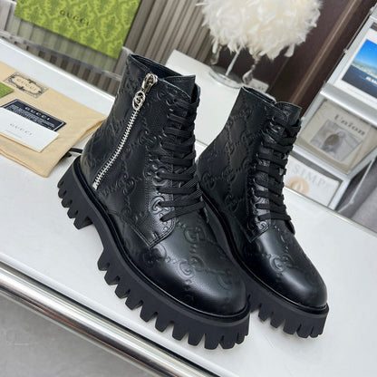 HJGS1 Leather Shoes Women 35-41 with box