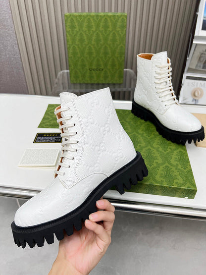 HJGS1 Leather Shoes Women 35-41 with box