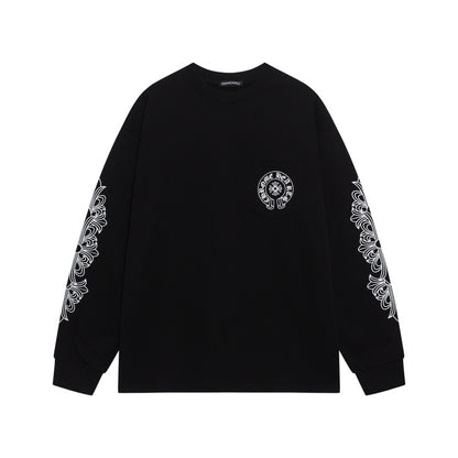 KLC23  New men's and women's pure cotton long sleeved casual clothes