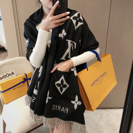 XLC19 cashmere blend 65-180CM Scarf Can choose box