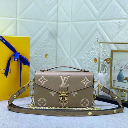 LLP040 Leather bag 21.5x13.5x6CM Bags