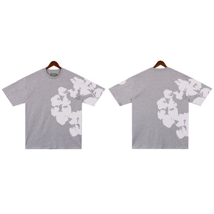 MMC7 New Cotton Flower Summer Short sleeved Top+Short sleeved Clothes