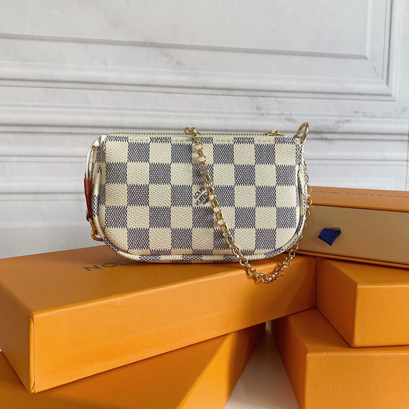 LLP23 Leather Bag 14-9-2CM Wallet With Box
