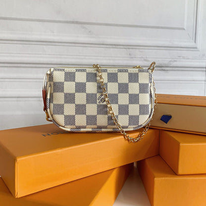 LLP23 Leather Bag 14-9-2CM Wallet With Box