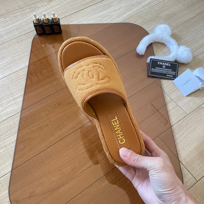 MBCS12 Leather Slippers Size 35-41 Shoes with Box
