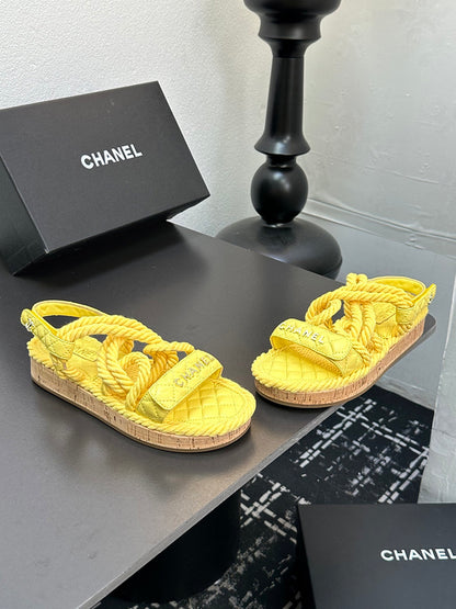 GCS2 Leather shoes Women35-41 Slipper with box