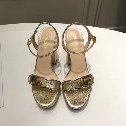 OGS4 Women real leather 8 Or 10CM shoes size 35-42 with box