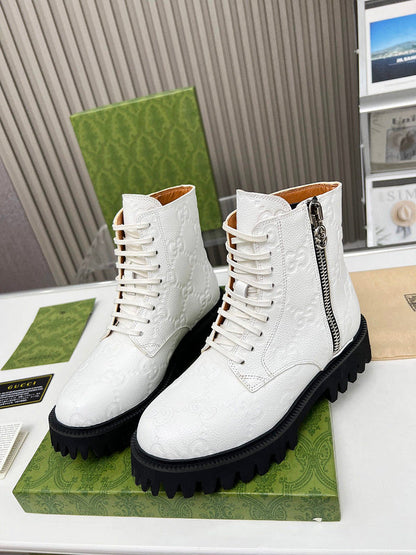 HJGS1 Leather Shoes Women 35-41 with box