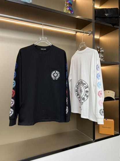 KLC21 New men's and women's pure cotton long sleeved casual clothes