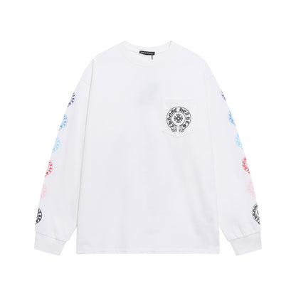 KLC21 New men's and women's pure cotton long sleeved casual clothes