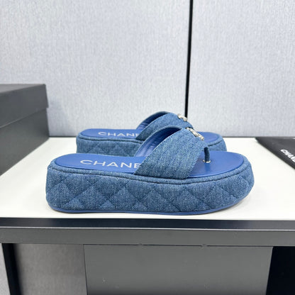 MBCS15 Leather Slippers Size 35-40 Shoes with Box