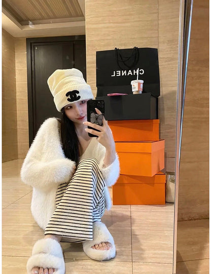 SCH6  New wool knit hat for women