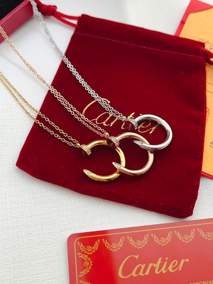 X676  Titanium steel nail necklace jewelry