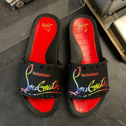 HJCL1 Leather Slipper Size 38-45 Shoes with box