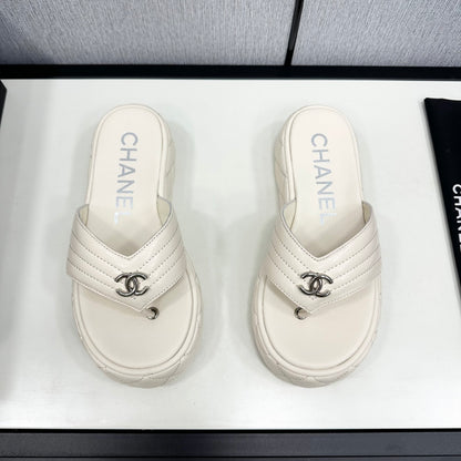 MBCS7 Leather Slippers Size 35-40 Shoes with Box
