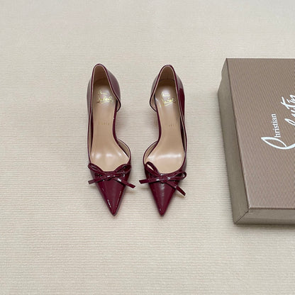 MBCL2 Women Heel 6CM 8CM 10CM Leather shoes 35-41 with box