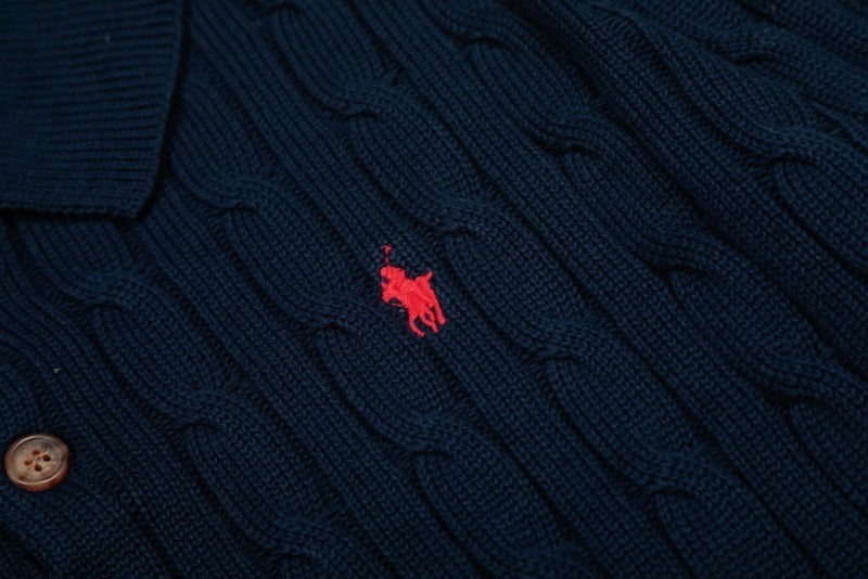 LFC5 New men's and women's spring and autumn collared sweaters, sweater base clothes
