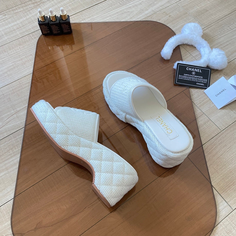 MBCS12 Leather Slippers Size 35-41 Shoes with Box
