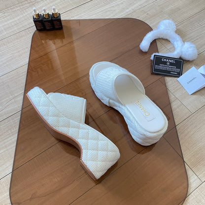 MBCS12 Leather Slippers Size 35-41 Shoes with Box