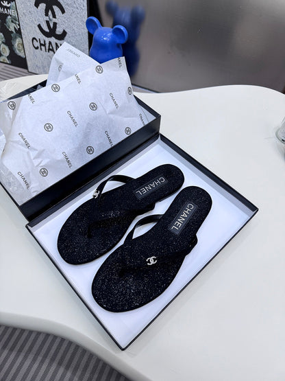 MBCS4 Leather Slippers Size 35-42 Shoes with Box