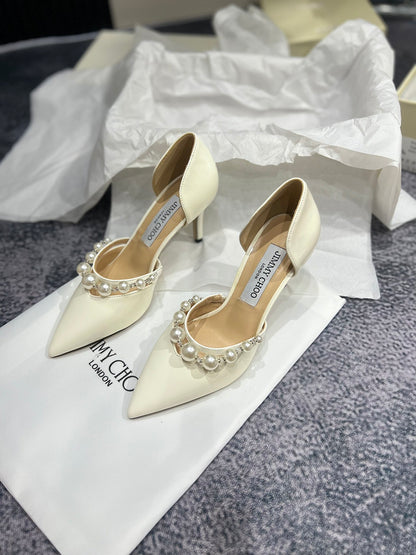MBJS1 Leather 7CM Slippers Size 35-42 Shoes with Box