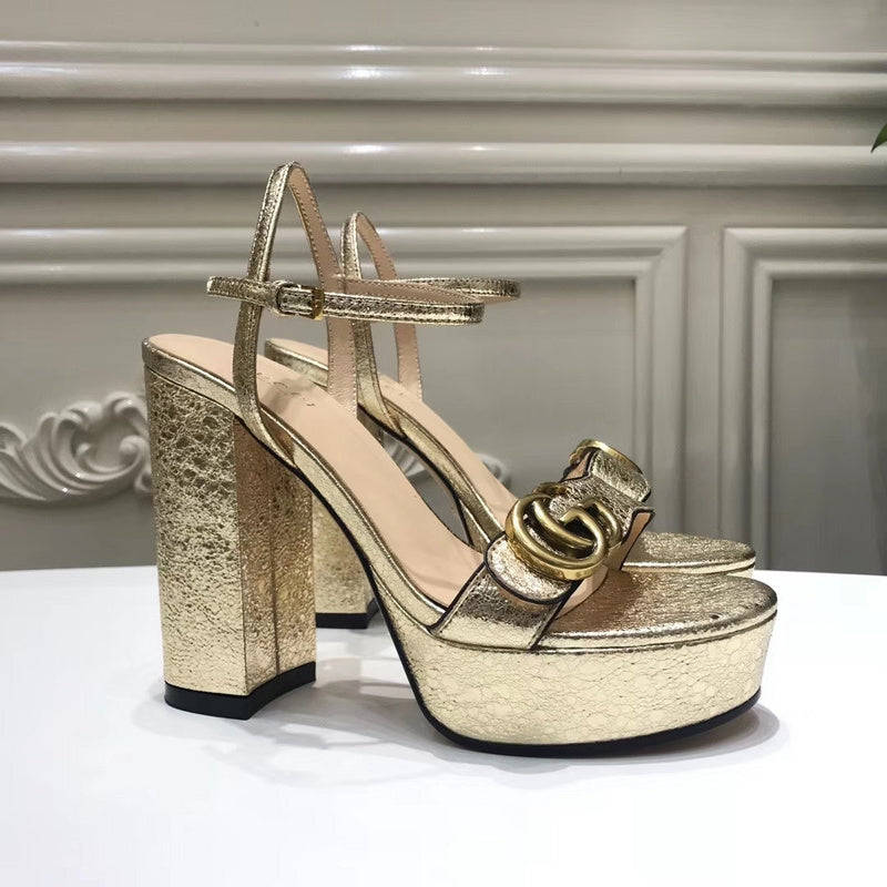 OGS4 Women real leather 8 Or 10CM shoes size 35-42 with box