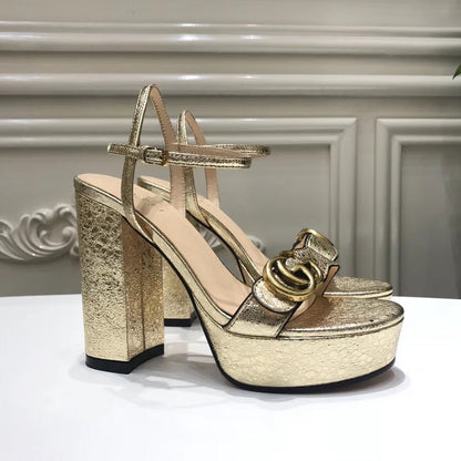 OGS4 Women real leather 8 Or 10CM shoes size 35-42 with box