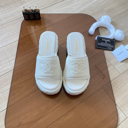 MBCS12 Leather Slippers Size 35-41 Shoes with Box